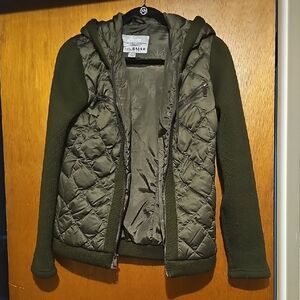 Eddie Bauer Dark Green Quilted Women's Puffer Jacket